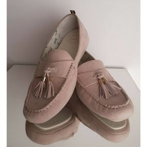 1901 Womens Sz 9M Blush Pink Suede - Tassel